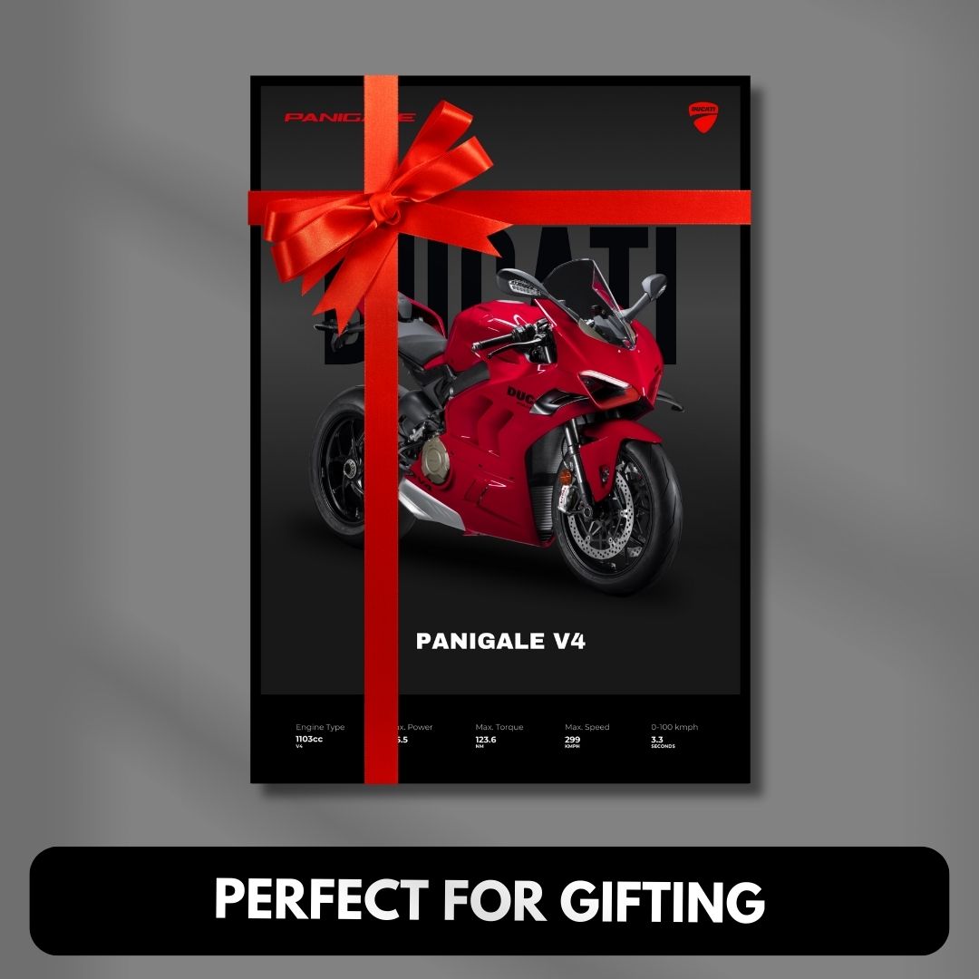 Ducati Panigale V4 1200 Poster | Dark Minimalist