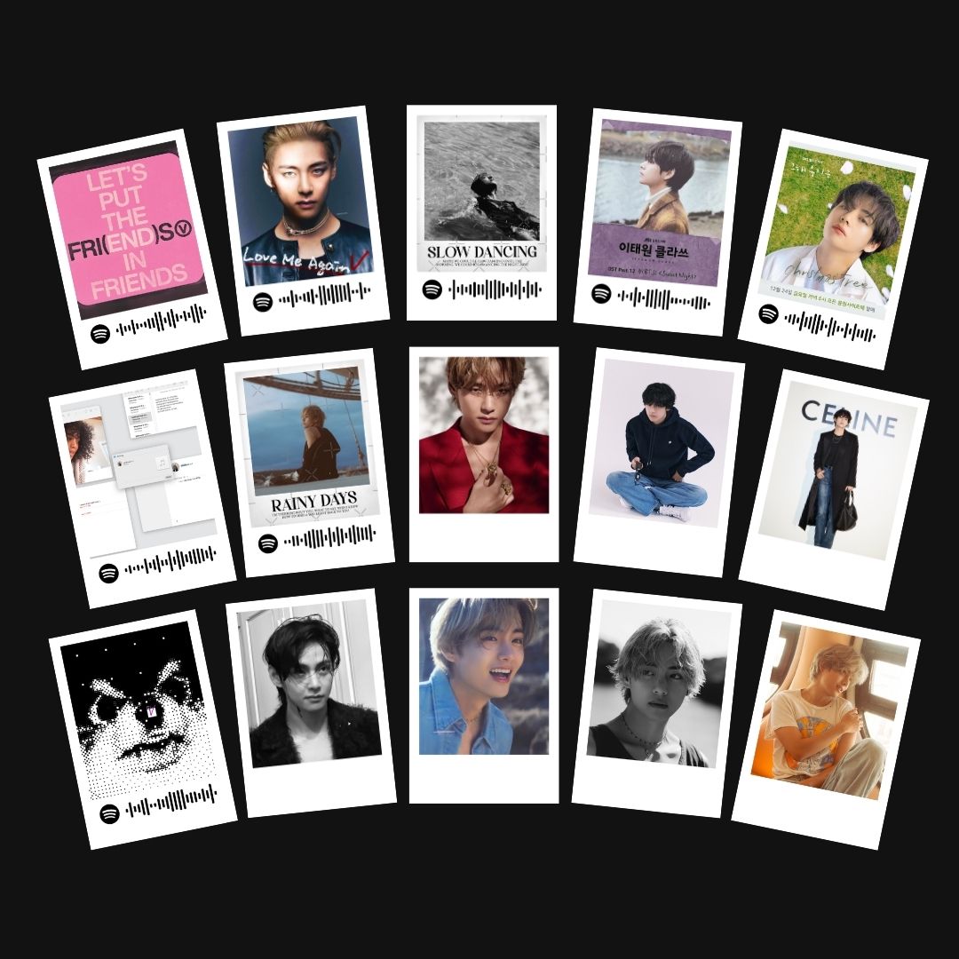 V (BTS) Polaroids | Set of 15