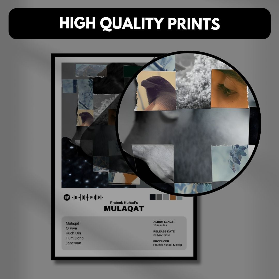 Prateek Kuhad Posters (A4, Set of 6) Light Aesthetic