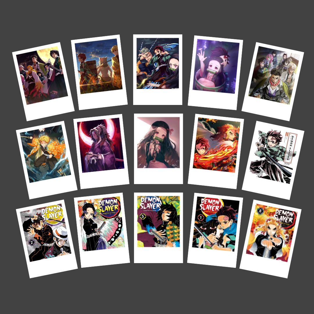 Demon Slayer Polaroids | Set of 15 | Anime