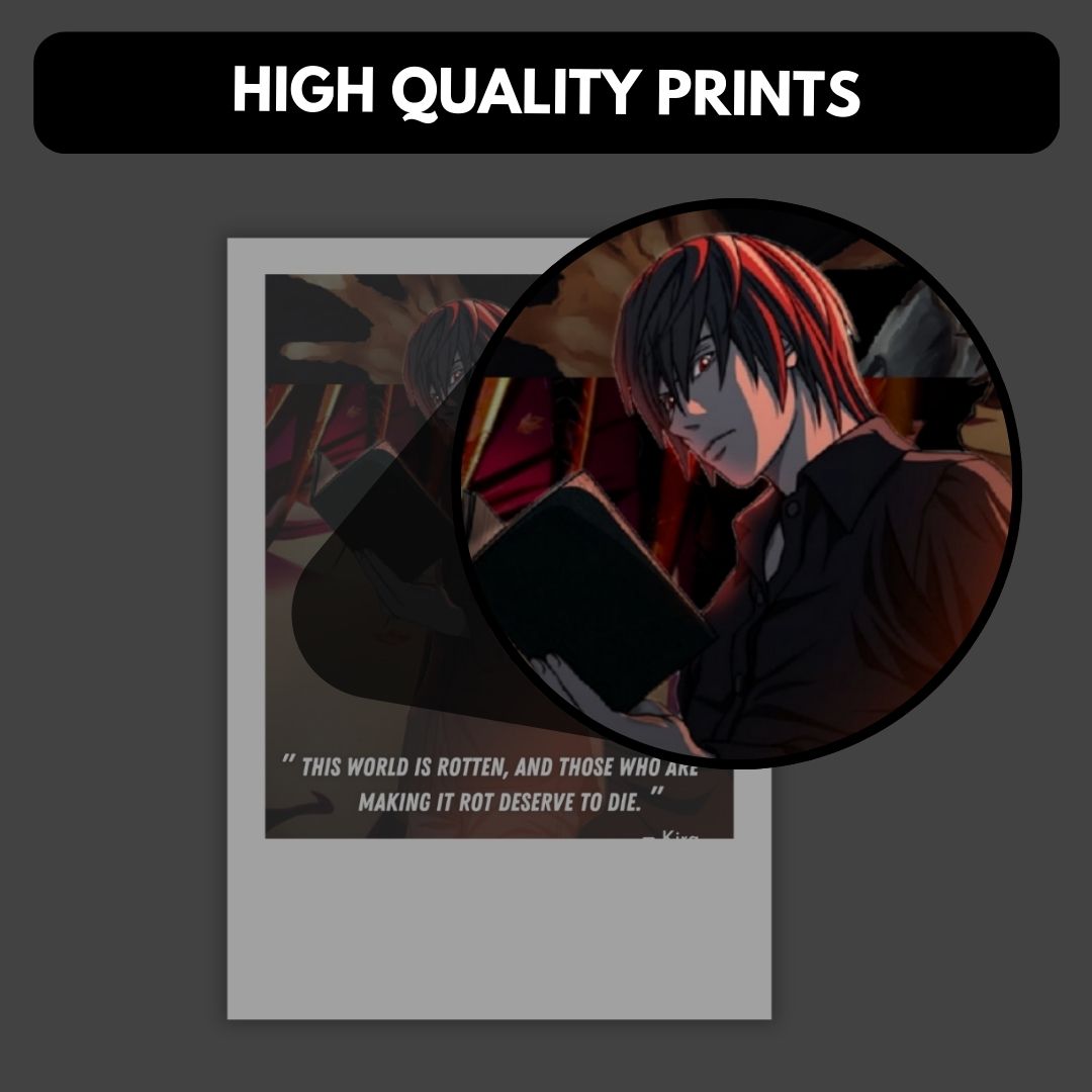 Deathnote Polaroids | Set of 15 | Anime