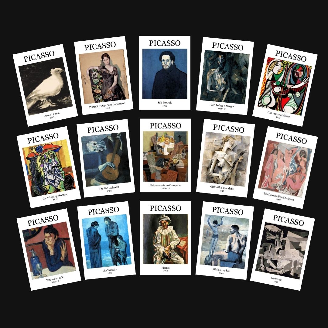 Picasso Paintings Polaroids | Set of 15
