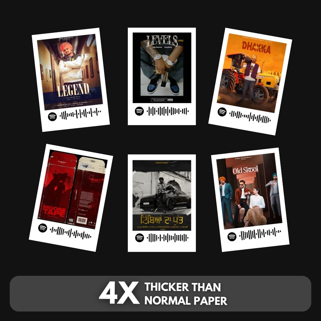 Sidhu Moose Wala Polaroids | Set of 15 | Spotify