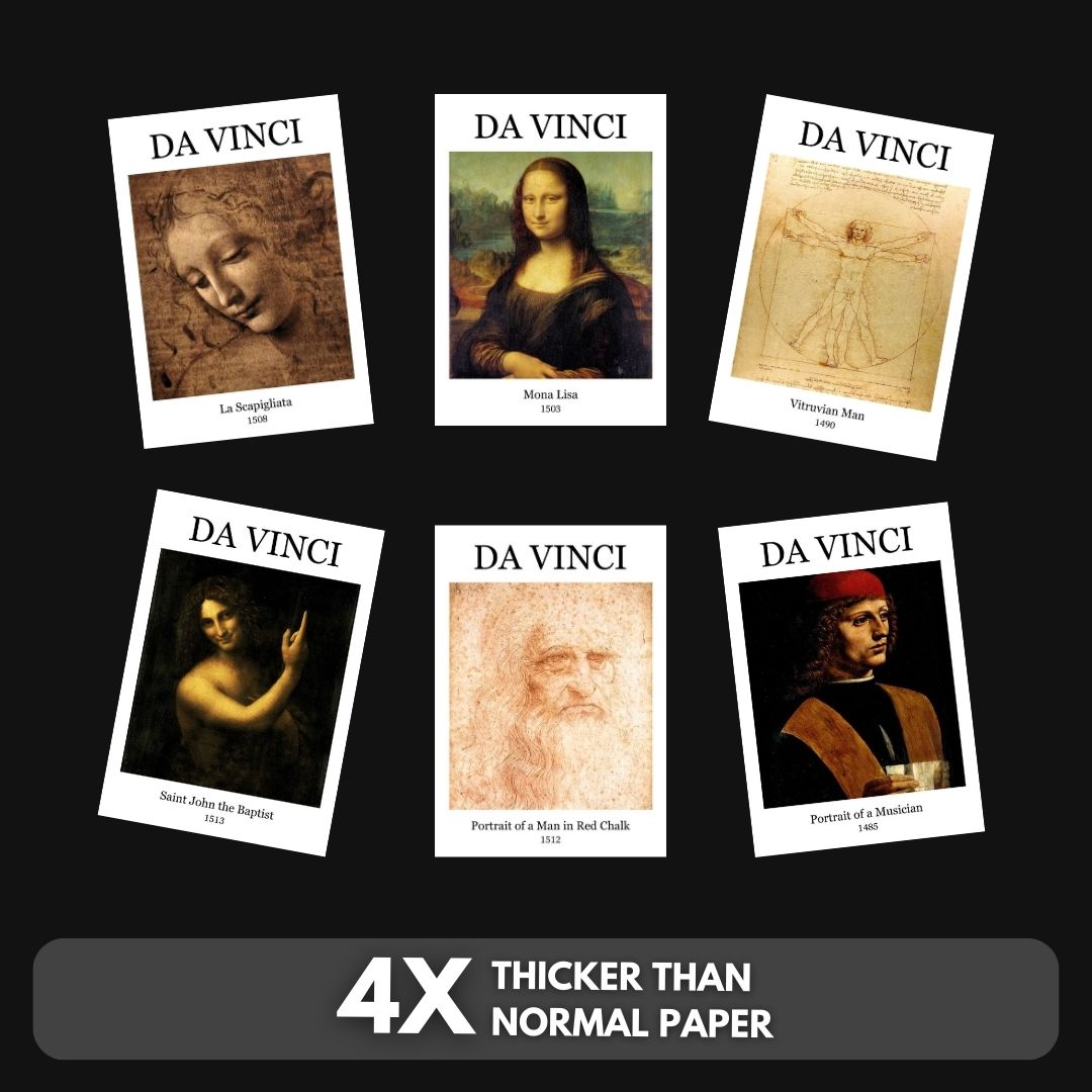Da Vinci Paintings Polaroids | Set of 15