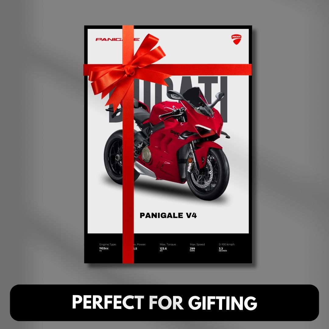 Ducati Panigale V4 1200 Poster | Light Minimalist