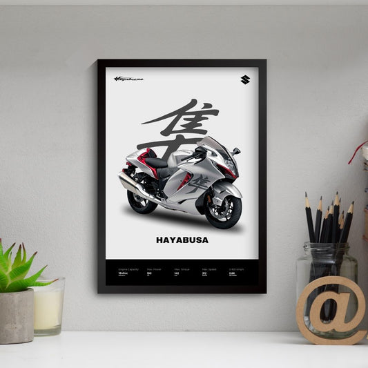 Hayabusa Poster (A4, Framed)