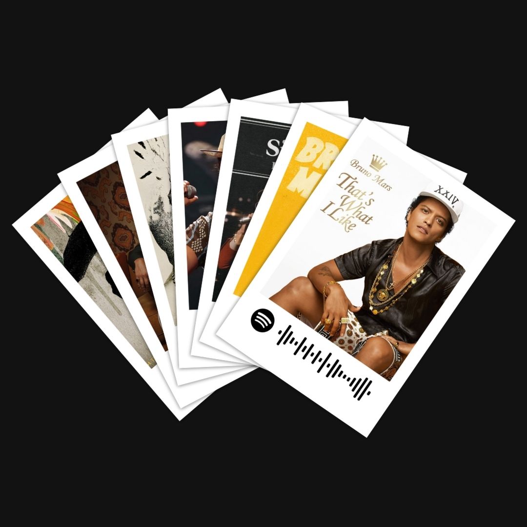 Bruno Mars Polaroids | Set of 15 | Spotify