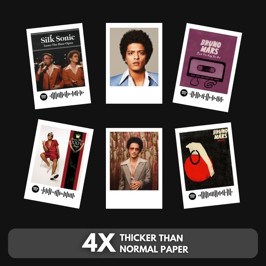 Bruno Mars Polaroids | Set of 15 | Spotify