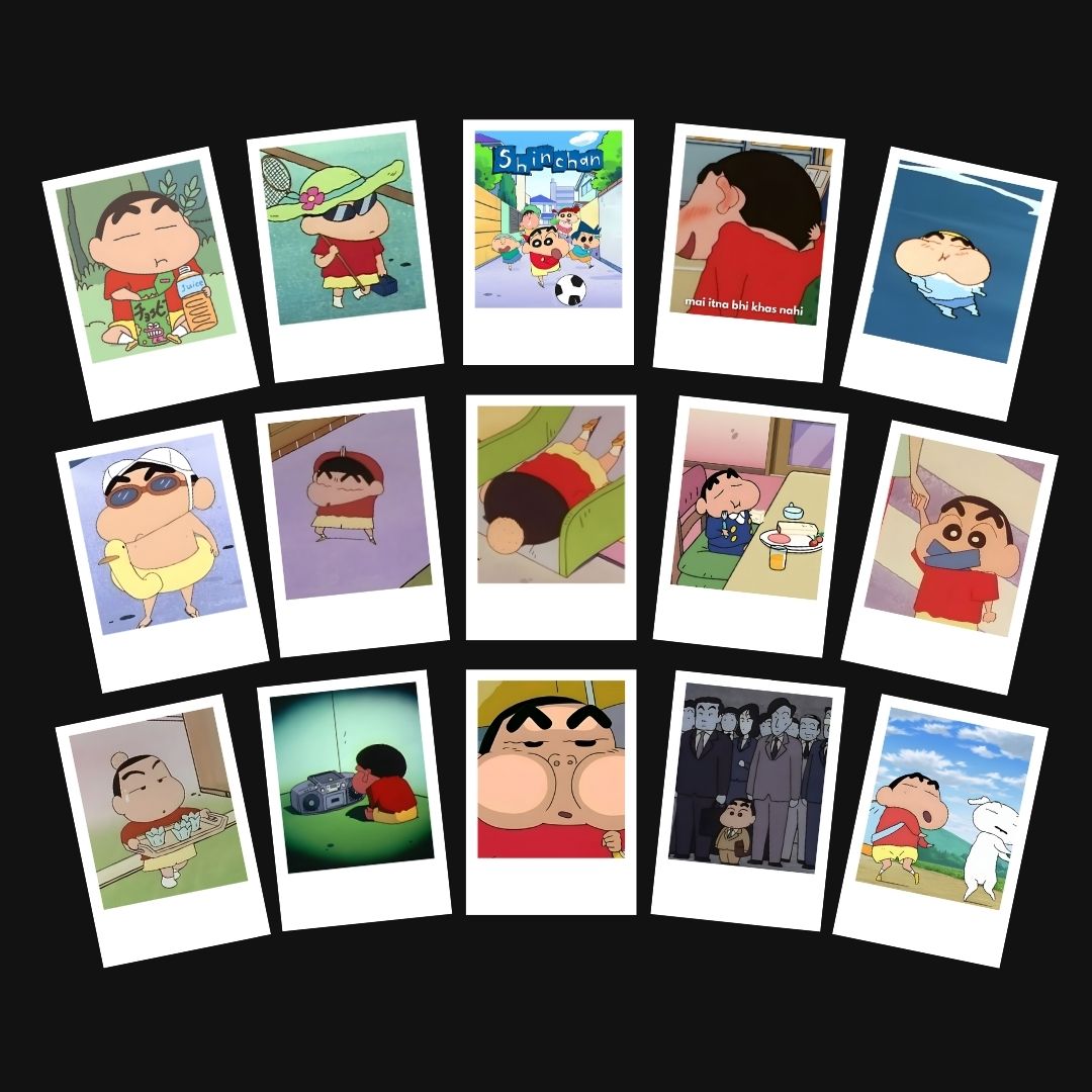 Shinchan Polaroids | Set of 15