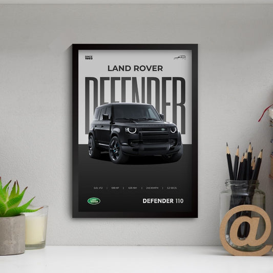 Defender Poster (A4, Framed)