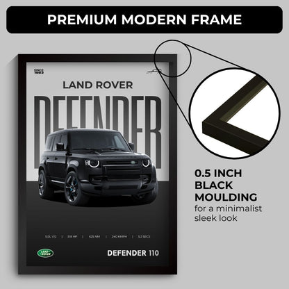 Defender Poster (A4, Framed)