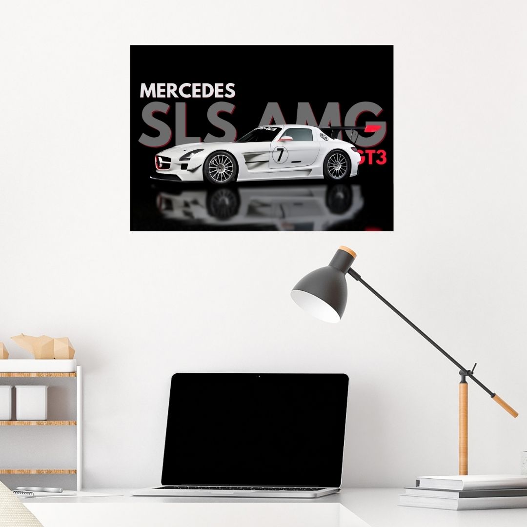 Mercedes SLS AMG GT3 Poster