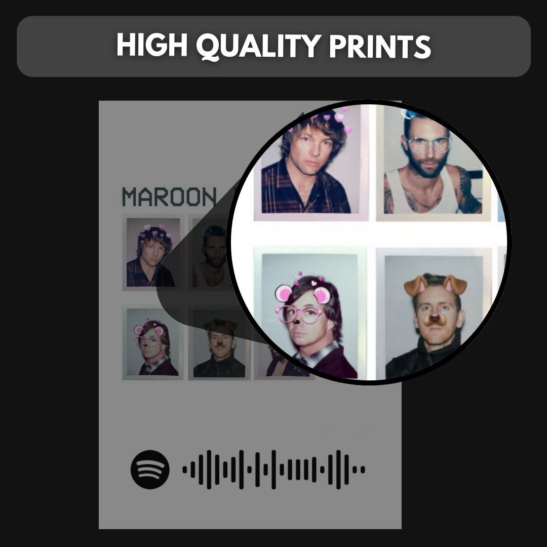 Maroon 5 Polaroids | Set of 15 | Spotify