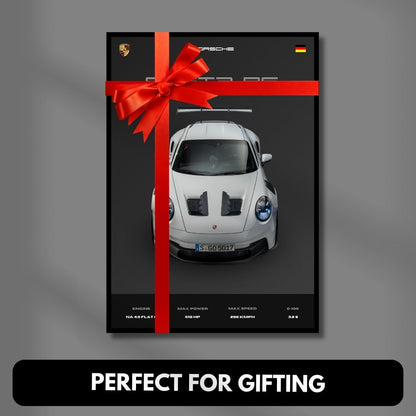 Porsche 911 GT3 RS Poster | A3 Dark Minimalist