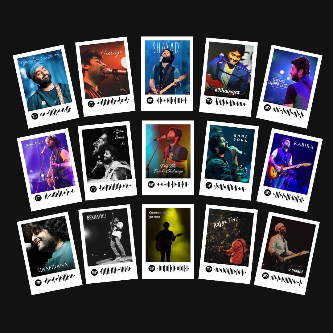 Arijit Singh Songs Polaroids | Set of 15 | Spotify