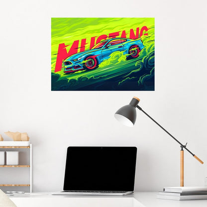 Mustang | Car Poster | Vector Graphic