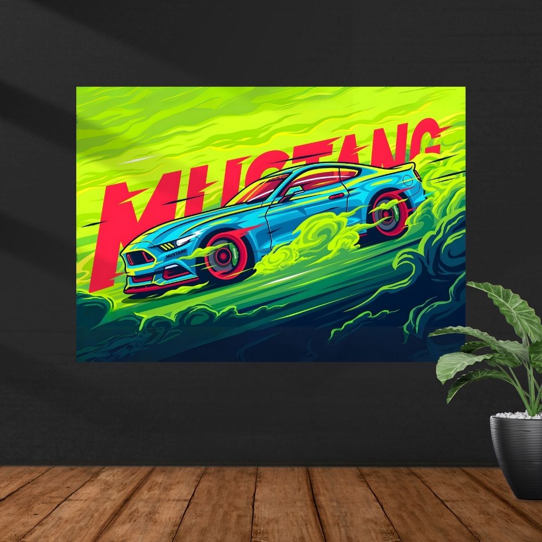 Mustang | Car Poster | Vector Graphic