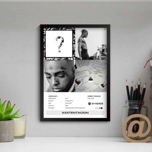 XXXTentacion Poster (A4, Framed)