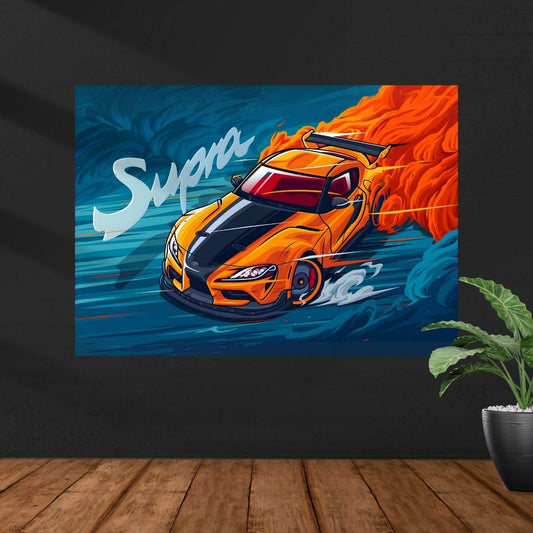 Supra MK4 | Car Poster | Vector Graphic