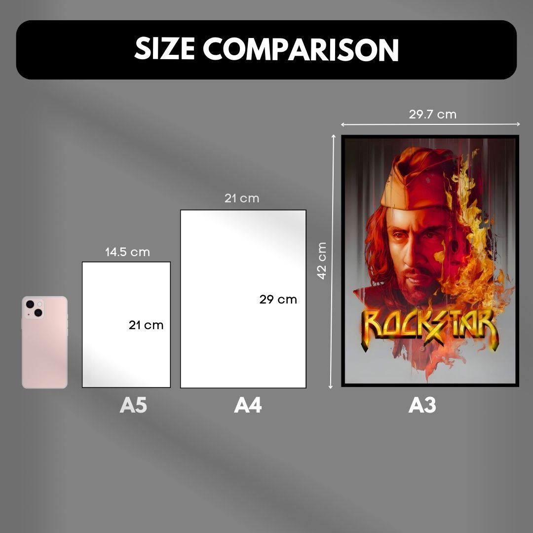 Rockstar Movie Poster | A3 Size