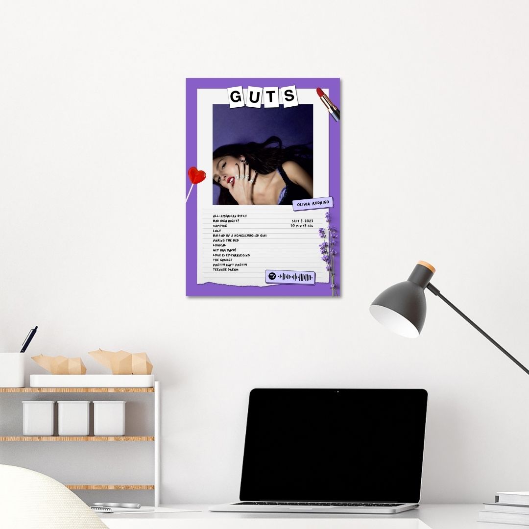 Olivia Rodrigo Guts A3 Poster