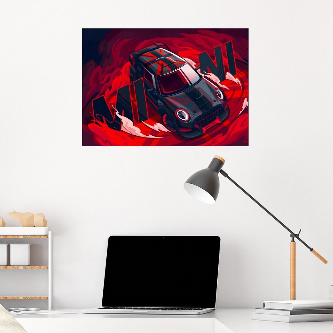 Mini Cooper S JCW | Car Poster | Vector Graphic