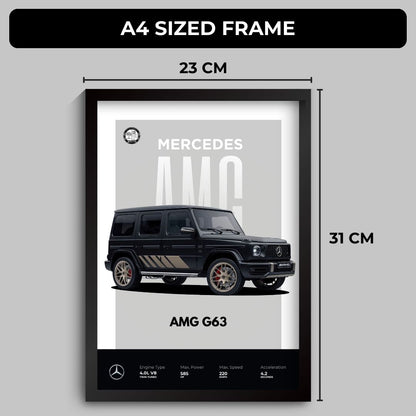 G Wagon Poster (A4, Framed)