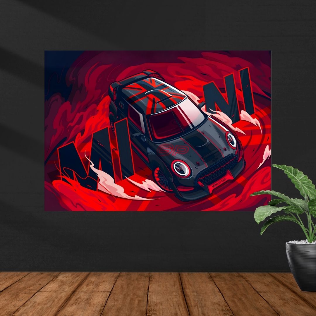 Mini Cooper S JCW | Car Poster | Vector Graphic