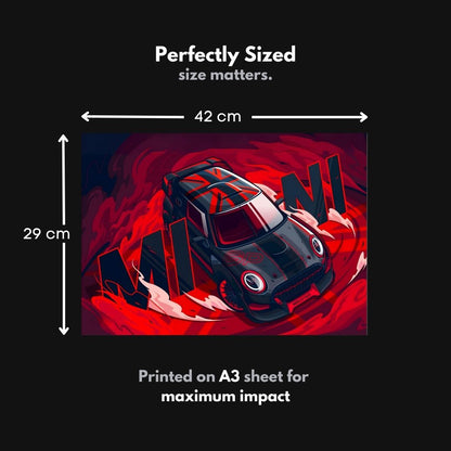 Mini Cooper S JCW | Car Poster | Vector Graphic