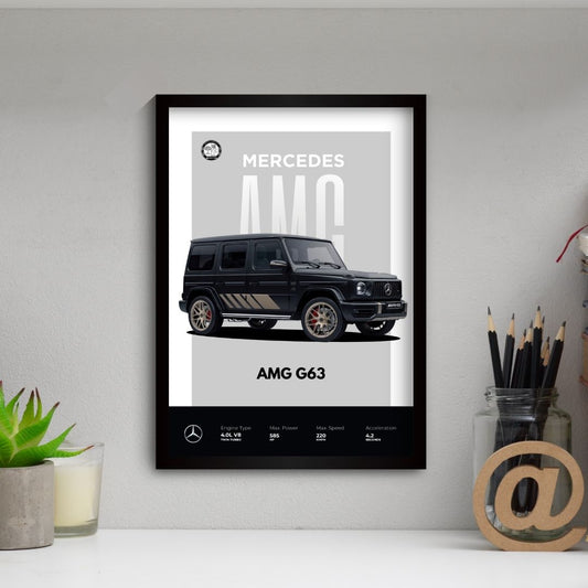 G Wagon Poster (A4, Framed)