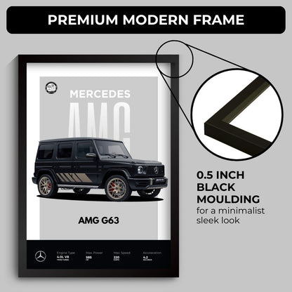 G Wagon Poster (A4, Framed)