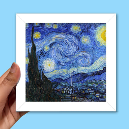 Starry Night Frame (6 x 6 inches / White)