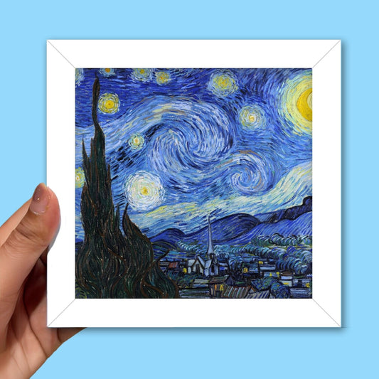 Starry Night Frame (6 x 6 inches / White)