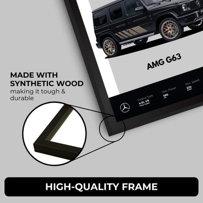 G Wagon Poster (A4, Framed)
