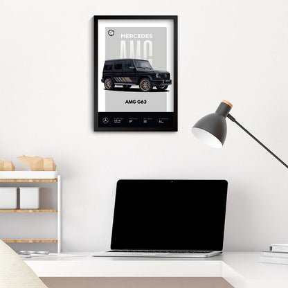 G Wagon Poster (A4, Framed)