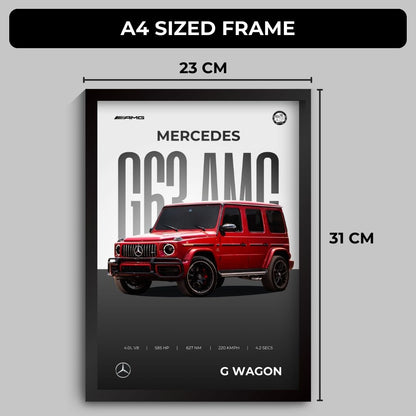 G Wagon Poster (A4, Framed)