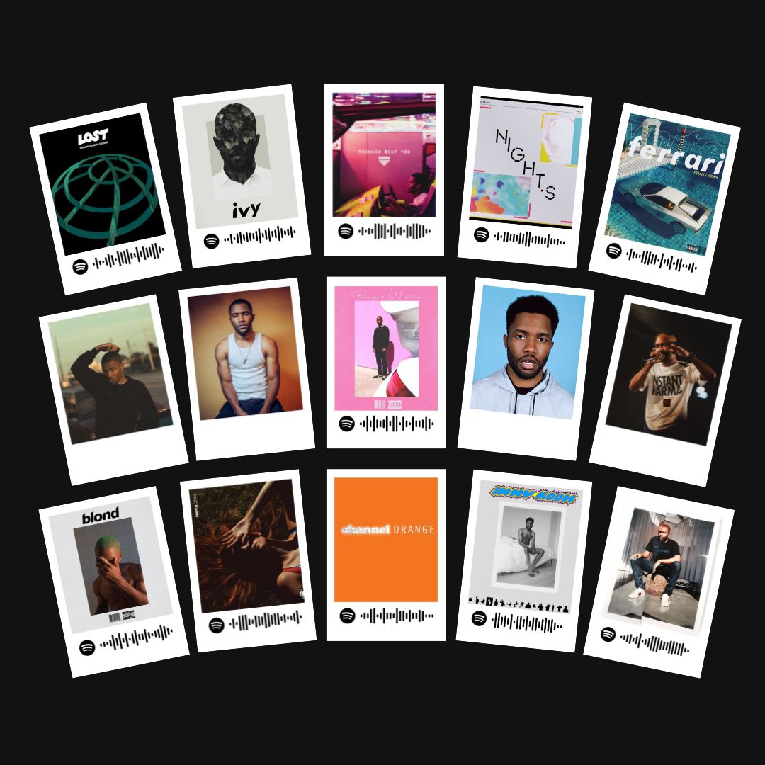 Frank Ocean Polaroids | Set of 15 | Spotify