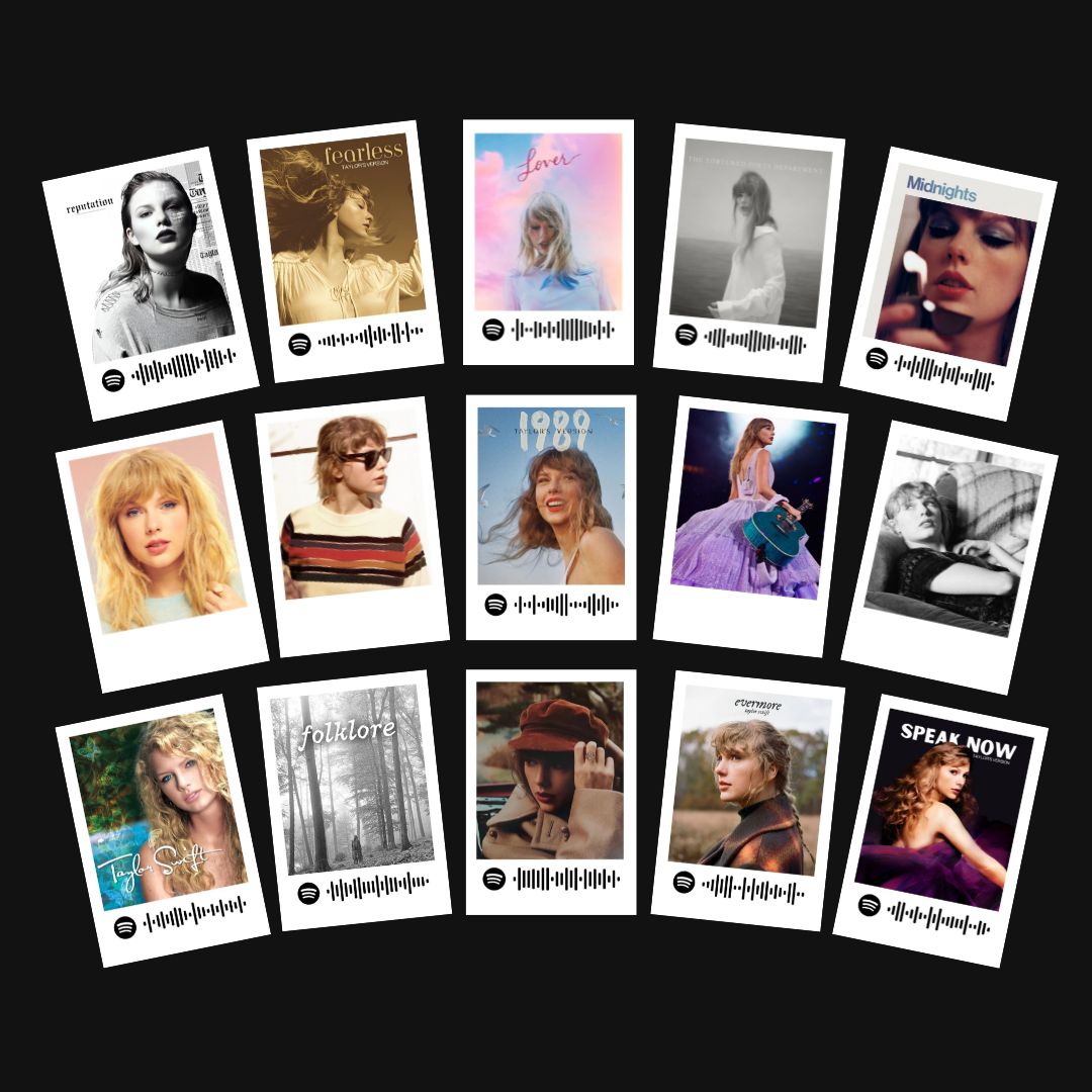 Taylor Swift Polaroids | Set of 15 | Spotify