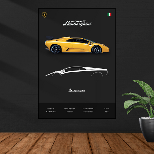 Lamborghini Diablo Poster | Minimalist Design