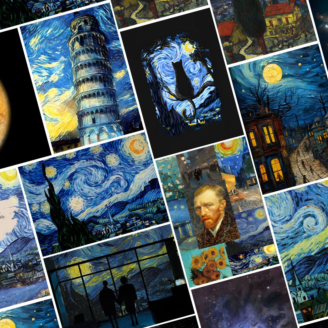 Starry Night Vibin' Collage