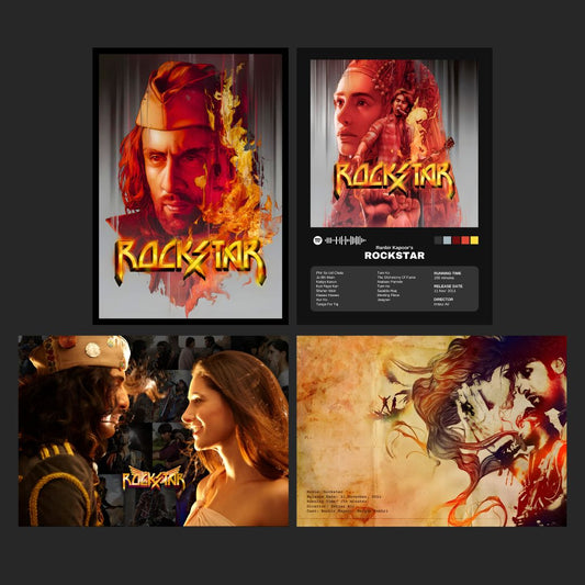 Rockstar Movie Posters | A4 Size (Set of 4)