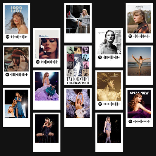 Taylor Swift Polaroids | Set of 15 | Spotify Polaroids