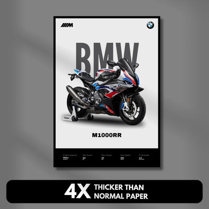 BMW M1000RR Superbike Poster