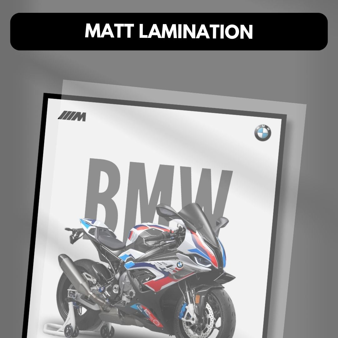 BMW M1000RR Superbike Poster