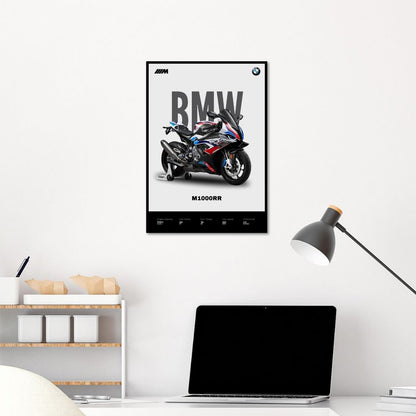 BMW M1000RR Superbike Poster