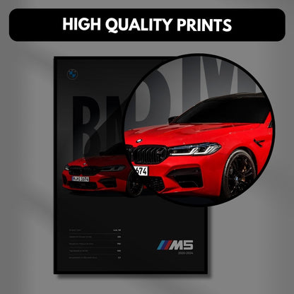 BMW M5 Minimalist Poster