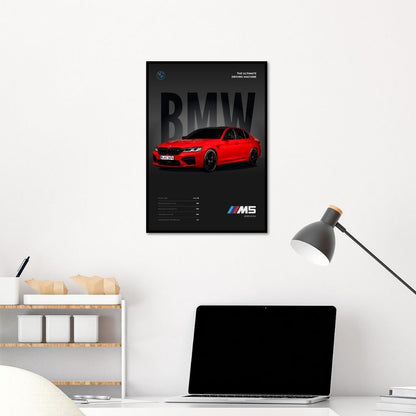 BMW M5 Minimalist Poster