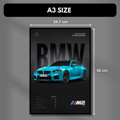 BMW M2 Minimalist Poster