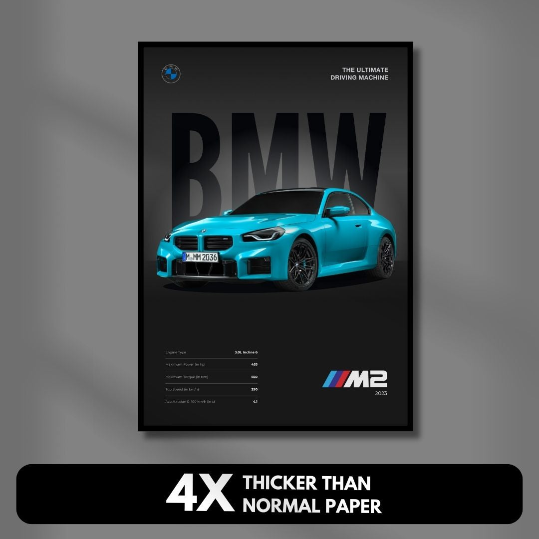 BMW M2 Minimalist Poster