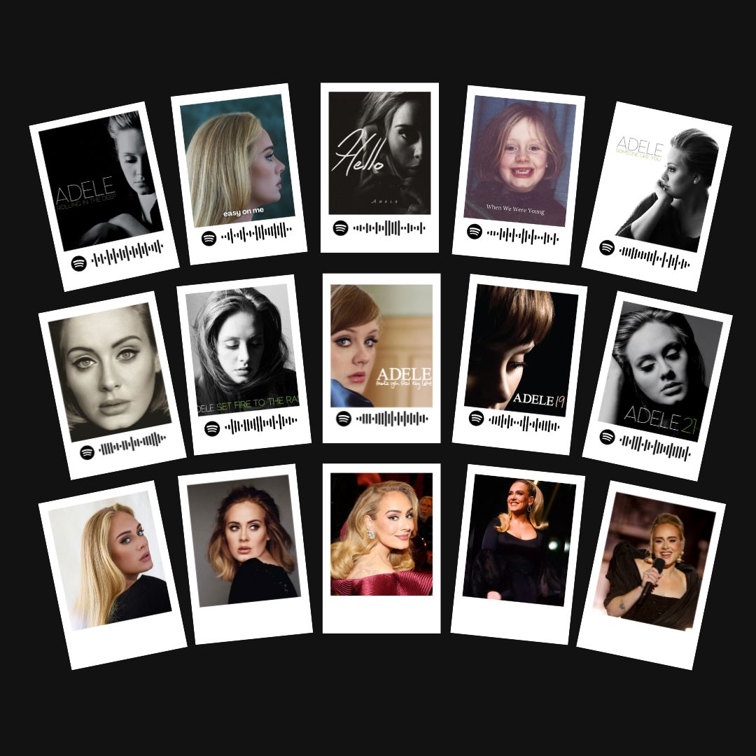 Adele Polaroids | Set of 15 | Spotify